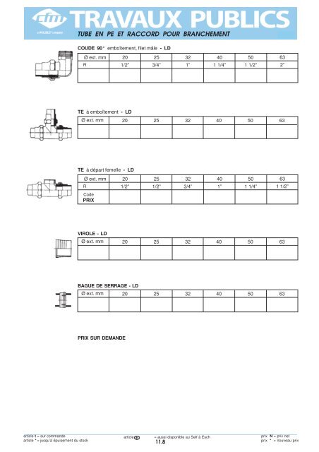 Catalogue Travaux publics - Cfm