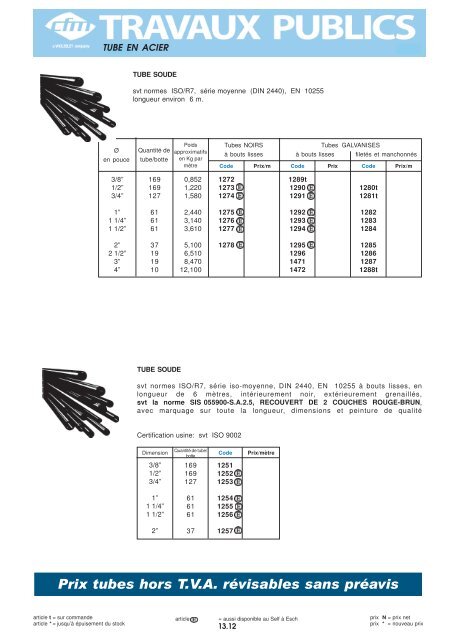 Catalogue Travaux publics - Cfm