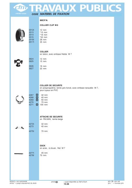 Catalogue Travaux publics - Cfm