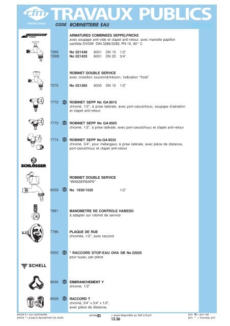 Catalogue Travaux publics - Cfm