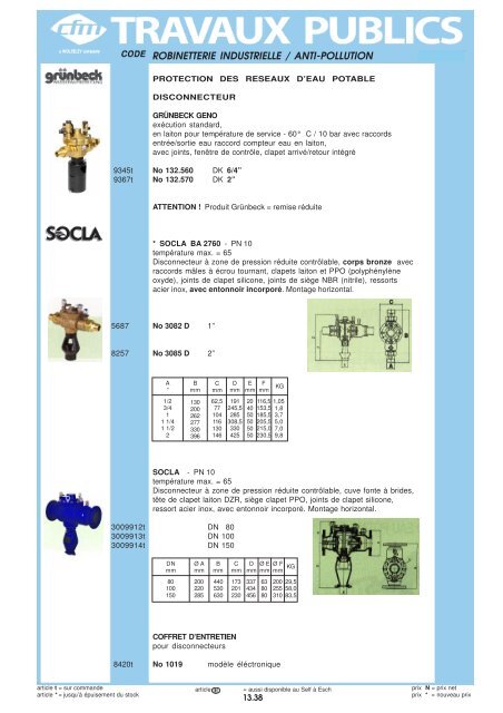 Catalogue Travaux publics - Cfm