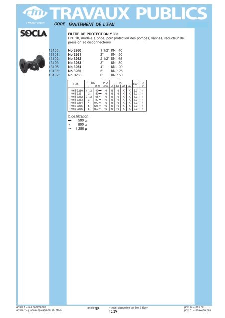 Catalogue Travaux publics - Cfm