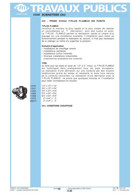 Catalogue Travaux publics - Cfm