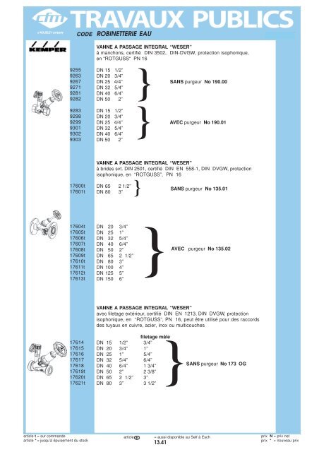 Catalogue Travaux publics - Cfm