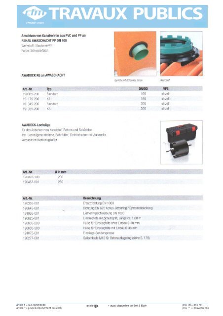 Catalogue Travaux publics - Cfm