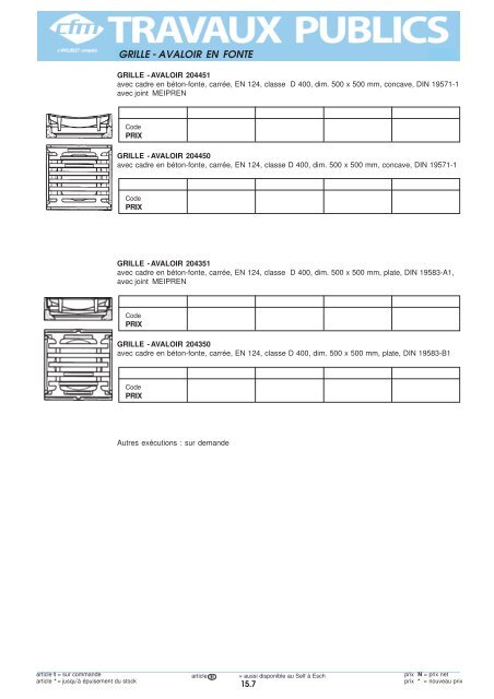 Catalogue Travaux publics - Cfm