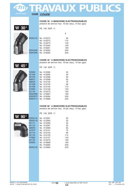 Catalogue Travaux publics - Cfm