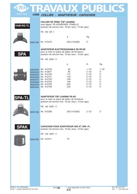 Catalogue Travaux publics - Cfm