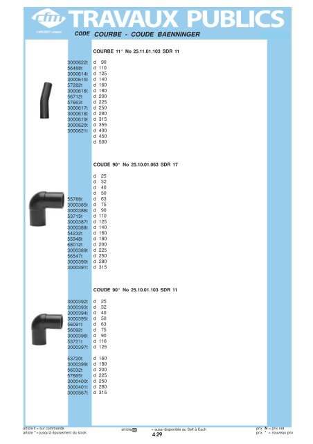 Catalogue Travaux publics - Cfm