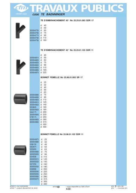 Catalogue Travaux publics - Cfm