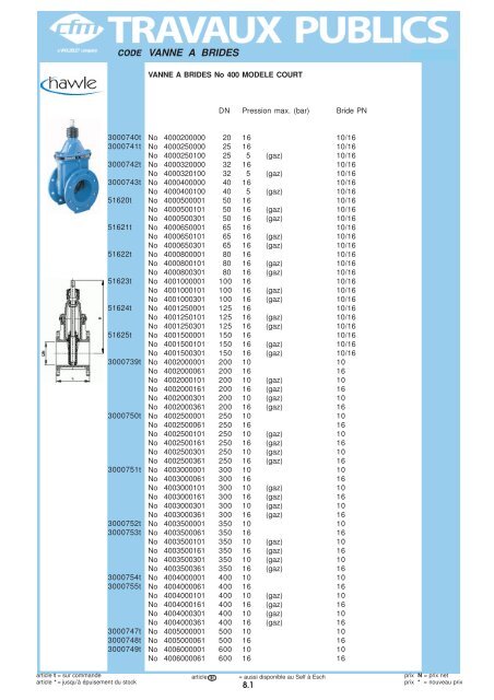 Catalogue Travaux publics - Cfm