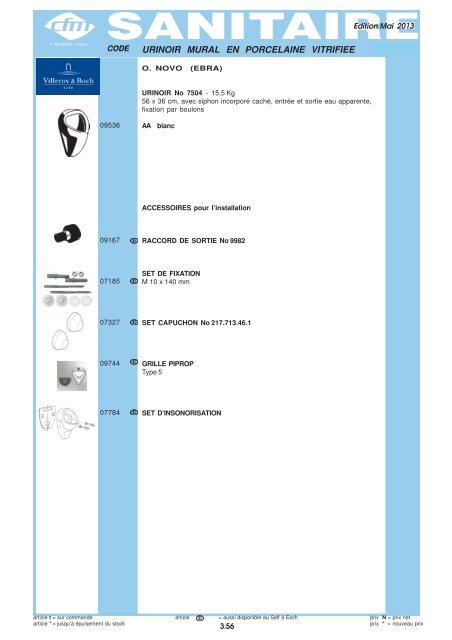 Catalogue Sanitaire - Cfm