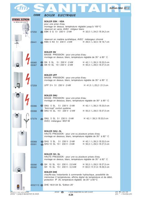 Catalogue Sanitaire - Cfm