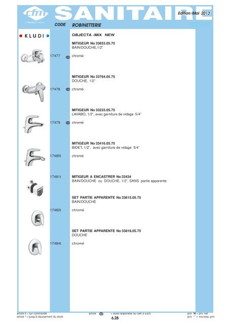 Catalogue Sanitaire - Cfm