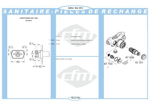 Catalogue Sanitaire - Cfm