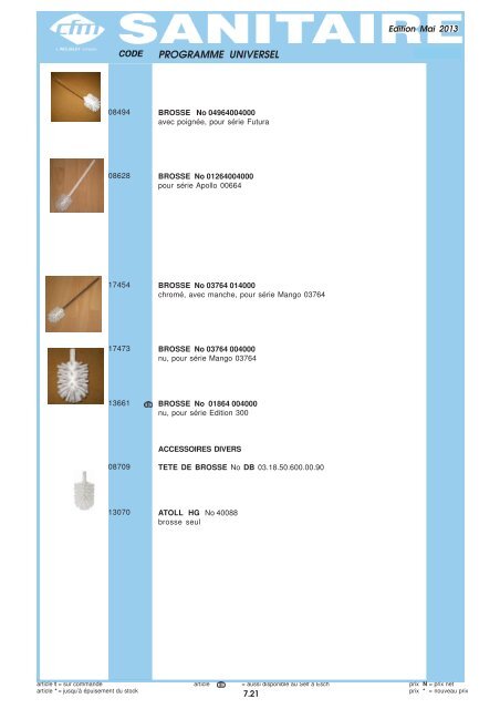 Catalogue Sanitaire - Cfm