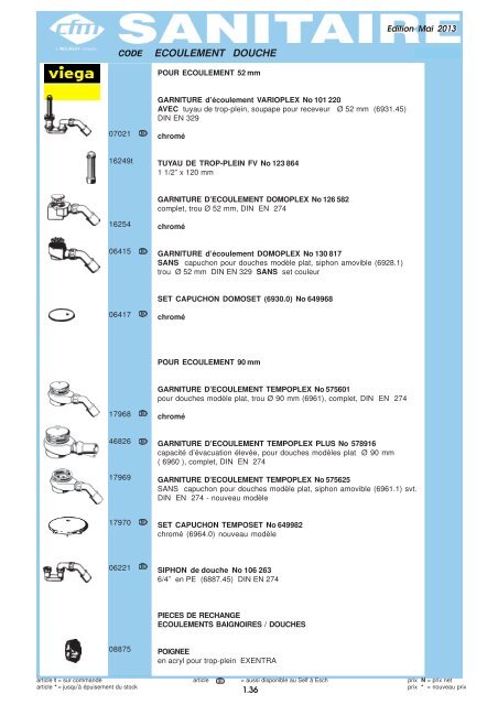 Catalogue Sanitaire - Cfm