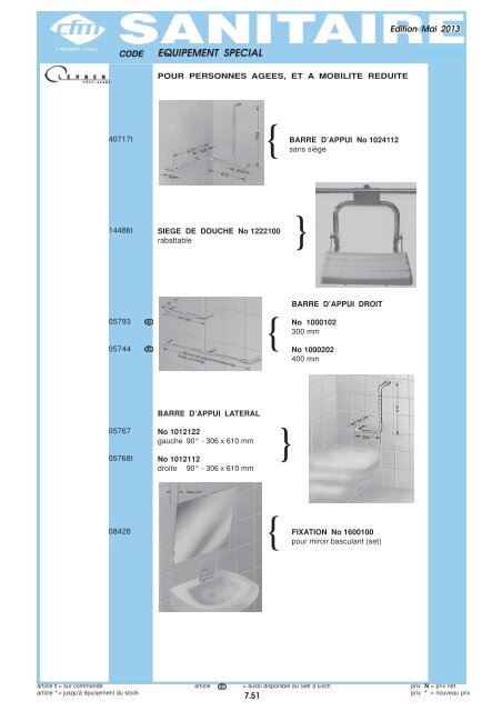 Catalogue Sanitaire - Cfm