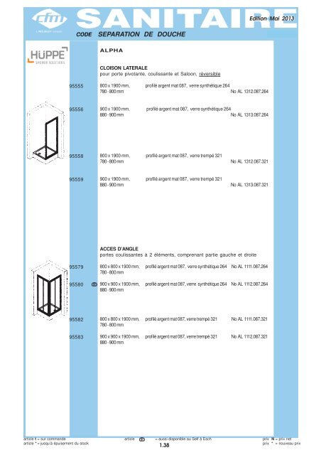 Catalogue Sanitaire - Cfm