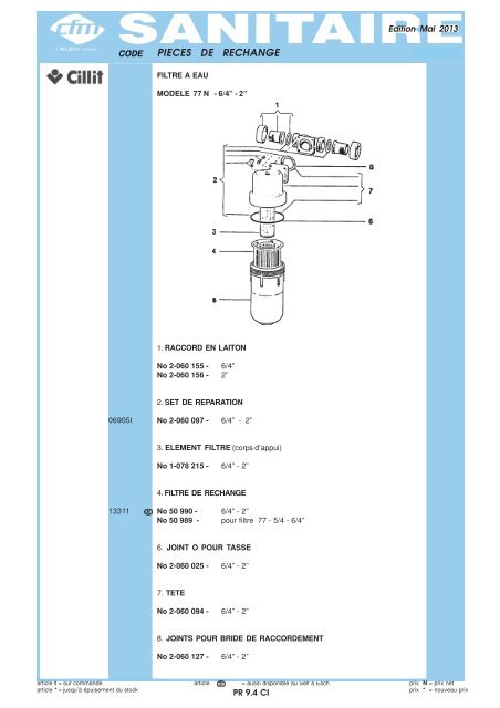 Catalogue Sanitaire - Cfm