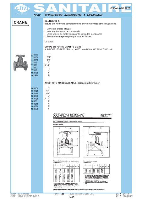 Catalogue Sanitaire - Cfm