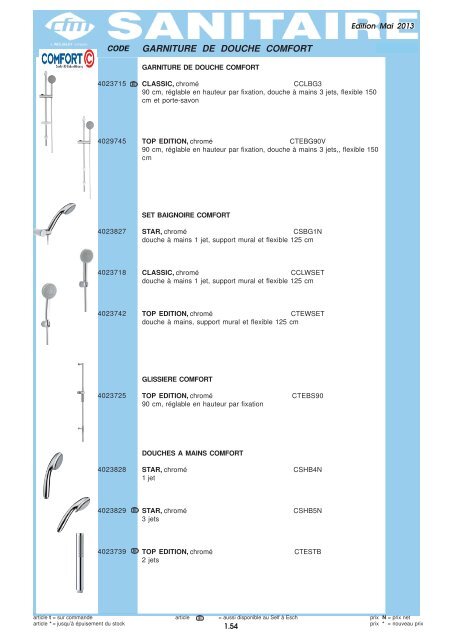 Catalogue Sanitaire - Cfm