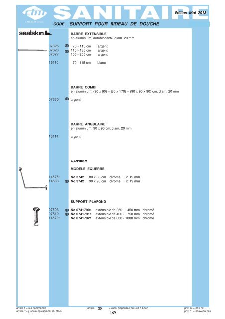 Catalogue Sanitaire - Cfm