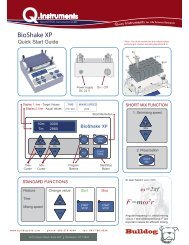 Quick-start Guide Bioshake XP - Bulldog Bio