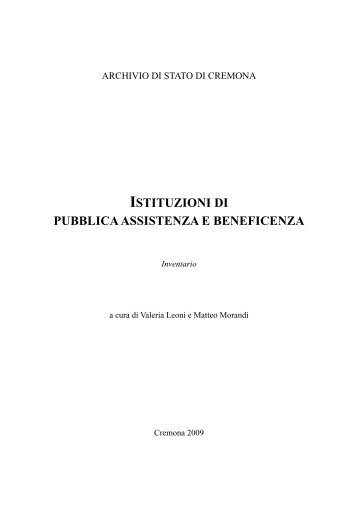 Archivio IPAB - Istituto Centrale per gli Archivi