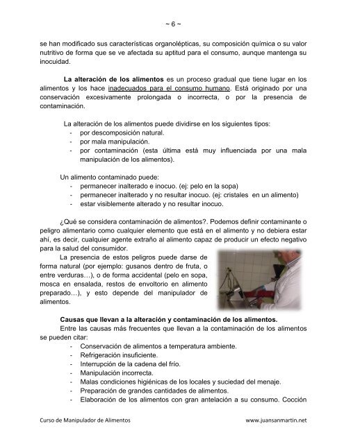 Manual de Manipulador de Alimentos