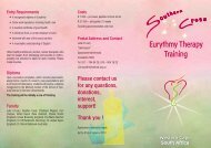 Western Cape South Africa Eurythmy Therapy Training