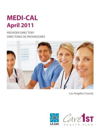 MEDI-CAL Provider Directory - Care1st Health Plan