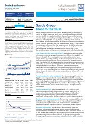 Savola Group Close to fair value - Al Rajhi Capital