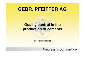 08 Quality control in the production of cements ... - Gebr. Pfeiffer SE