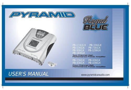 USER'S MANUAL - Pyramid Car Audio