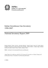 Italian Greenhouse Gas Inventory 1990-2007 National ... - Conurbant