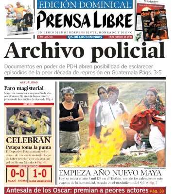 EDICIÓN DOMINICAL - Prensa Libre