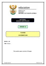 section b: tourism as an interrelated system - Department of Basic ...