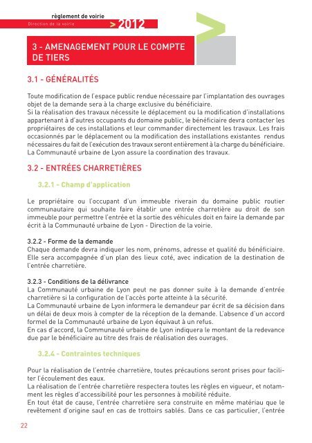 RÃ¨glement de voirie (mis Ã  jour juin 2012) - pdf - Grand Lyon