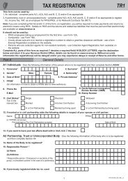 Form TR1 - Tax Registration