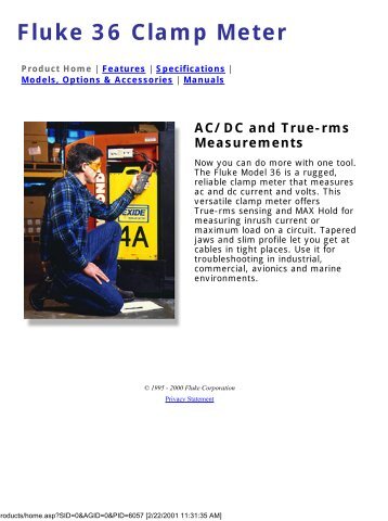 Fluke 36 Clamp Meter - MetricTest