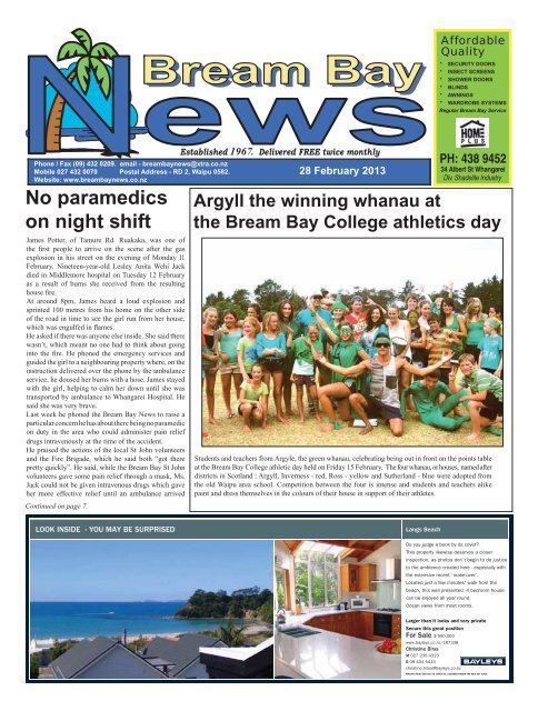 Issue 28th February 2013 (1.8mb) - Bream Bay News