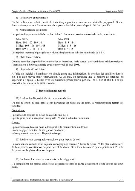 Rapport de stage - Pages perso - LCPC