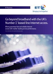 BTnet is a leased line - BT Business