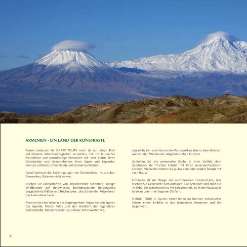 Armenien - Shirak Tours