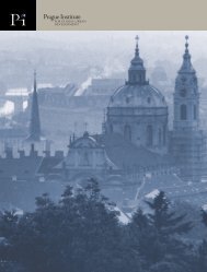 Prague Institute brochure - Global Urban Development