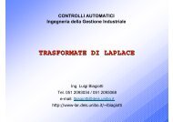 TRASFORMATE DI LAPLACE - LAR-DEIS