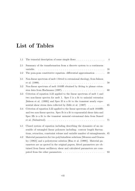 Molecular modelling of entangled polymer fluids under flow The ...