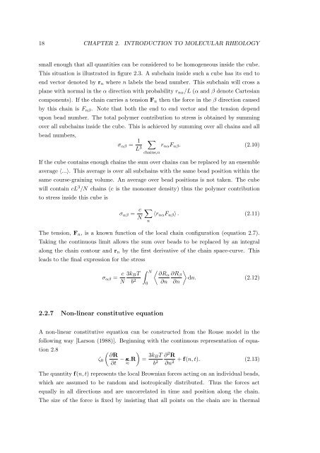 Molecular modelling of entangled polymer fluids under flow The ...