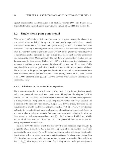 Molecular modelling of entangled polymer fluids under flow The ...